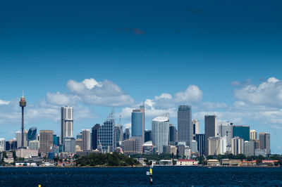 City skyline against sky