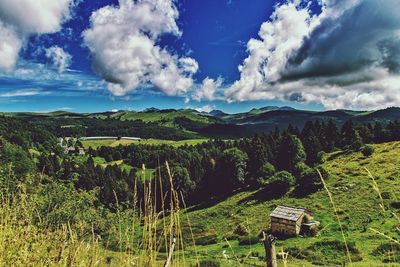 Panoramic view of landscape against sky