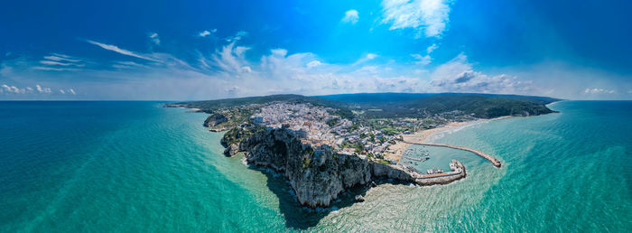 Panoramic view of sea against sky