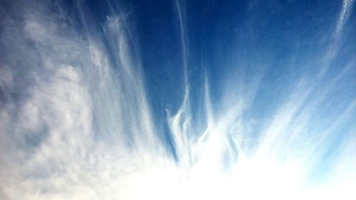 Low angle view of cloudy sky