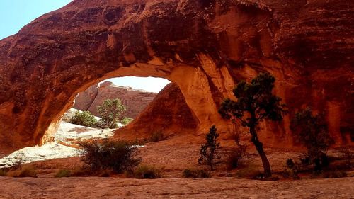 View of rock formations