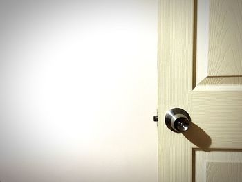 Close-up of door knob