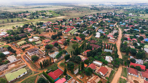 Aerial view of morogoro town