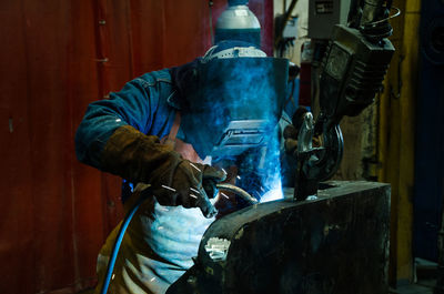 Man working in factory