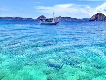 Boats in sea