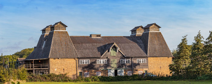 Exterior of old building against sky