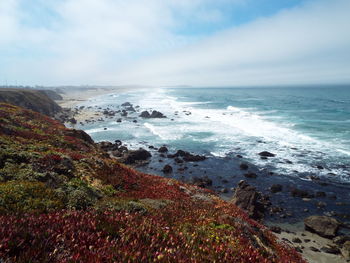 Scenic view of sea against sky