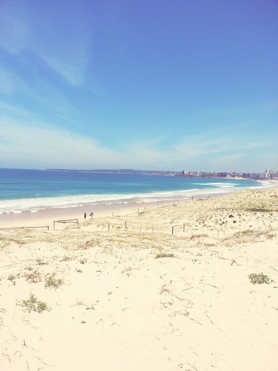 beach, sea, water, sand, horizon over water, shore, sky, blue, scenics, tranquil scene, tranquility, beauty in nature, nature, bird, incidental people, idyllic, outdoors, day, coastline