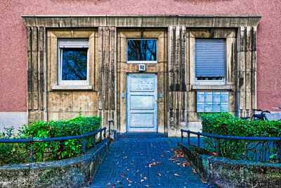 Entrance of old building