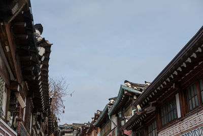 Low angle view of building against sky