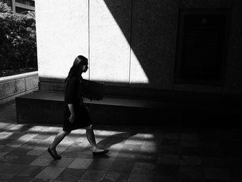 Woman with umbrella