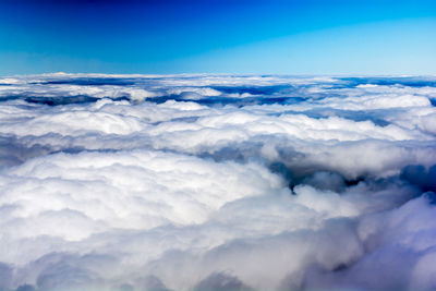 Aerial view of cloudscape