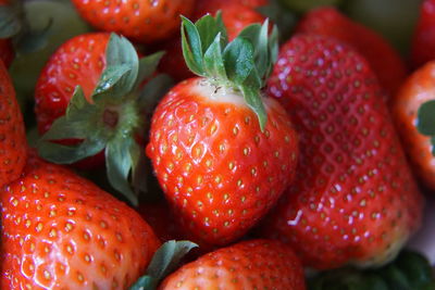 Full frame shot of strawberries