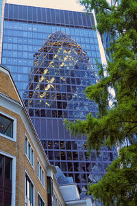 Low angle view of modern building