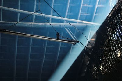 Low angle view of a glass of a building
