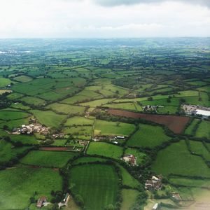 Aerial view of landscape