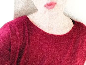 Close-up of red fabric