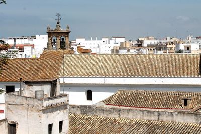 Roofs and townscape of sanlúcar de barrameda, and andalusian village in cádiz province. 