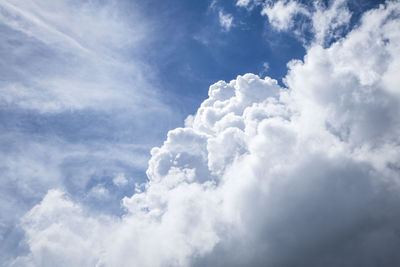 Low angle view of clouds in sky