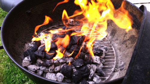 Close-up of campfire