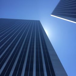 Low angle view of modern skyscraper