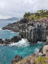Scenic view of sea against sky