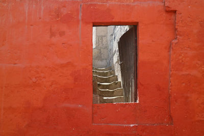 Close-up of weathered wall