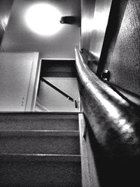 Close-up of illuminated street light