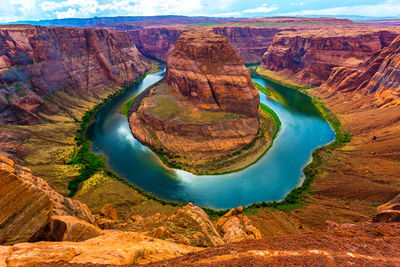 Aerial view of a river