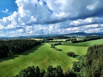 Panoramic view of landscape against sky