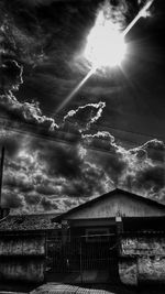 Low angle view of cloudy sky