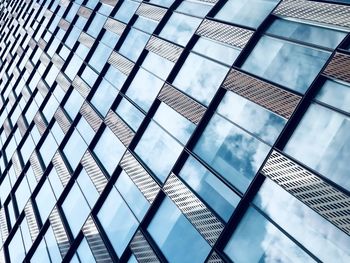 Low angle view of glass building