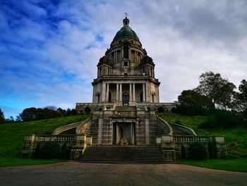 Low angle view of building against sky