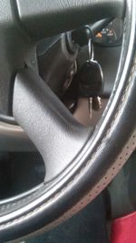 Close-up of motorcycle