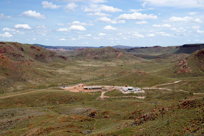 Scenic view of landscape against sky