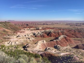 High angle view of a desert