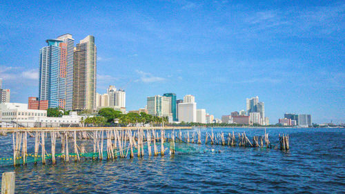 View of city at waterfront