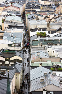 High angle view of cityscape