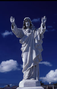 Low angle view of statue