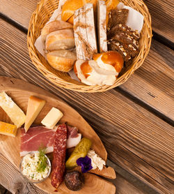 Close-up of food on cutting board