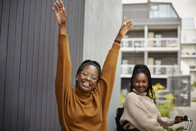 Portrait of a smiling young couple