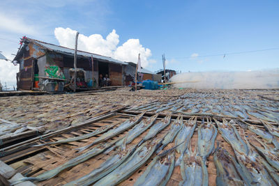 Panoramic shot of building against sky