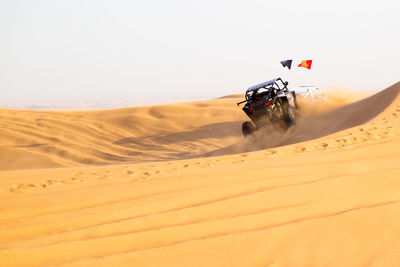 Scenic view of desert against sky