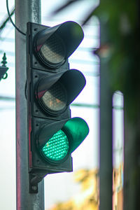 Close-up of illuminated light