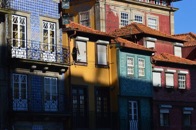 Low angle view of residential buildings