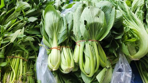 Close-up of vegetables for sale at market