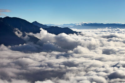 Low angle view of clouds in sky