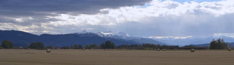 Panoramic view of landscape against sky