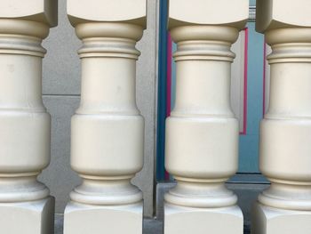 Full frame shot of white candles