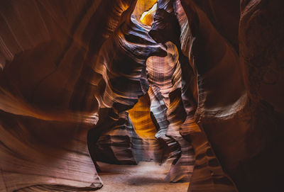 Rock formation in cave